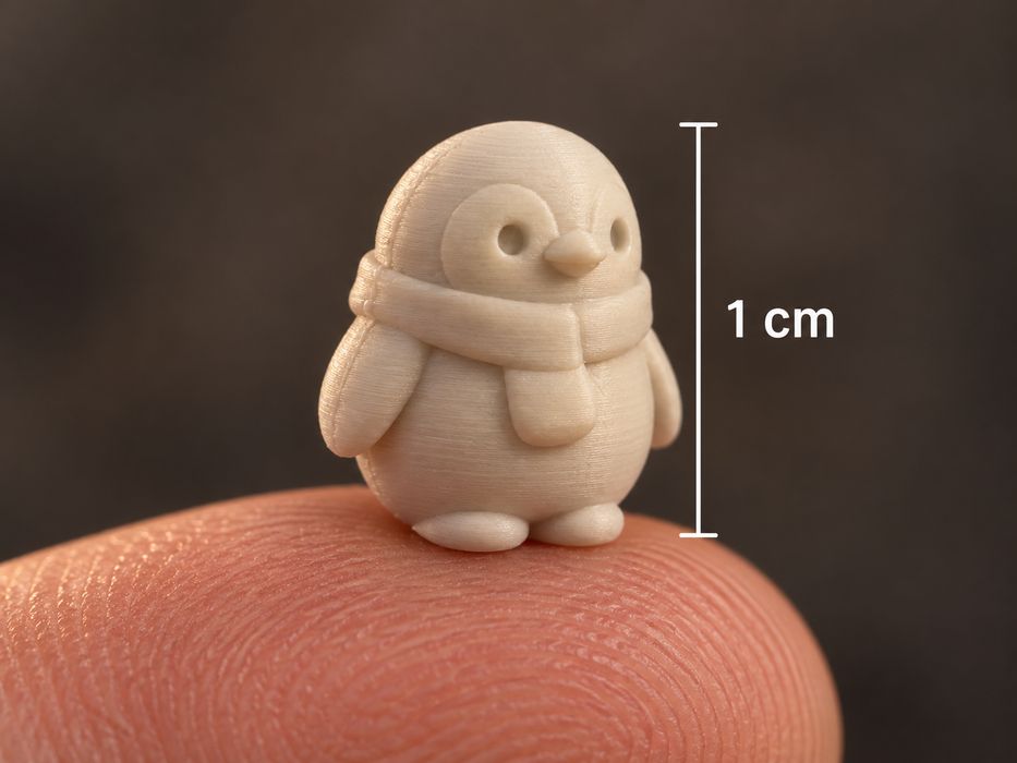 Pinguim decorativo miniatura 10 mm
