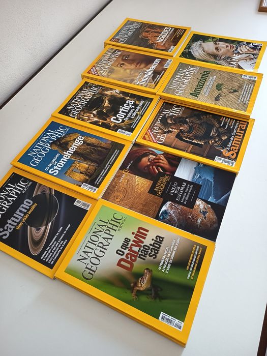 Várias revistas da national geographic