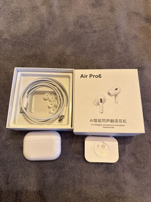 Air pro6 fones com caixa