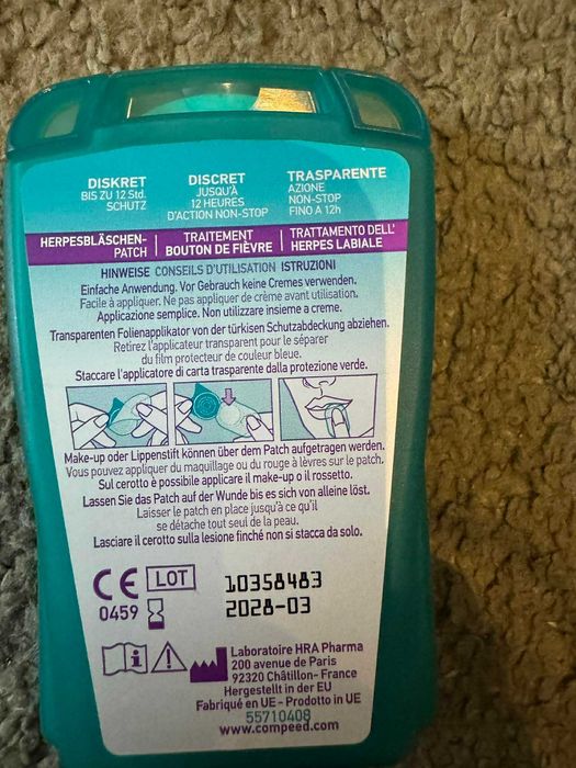 COMPEED dyskretne plastry na opryszczkę 15szt 08046(1)
