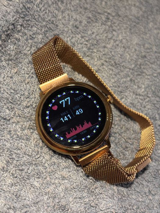Smart Watch Atlanta, kolor złoty, komplet + paski, stan bdb 100% OK