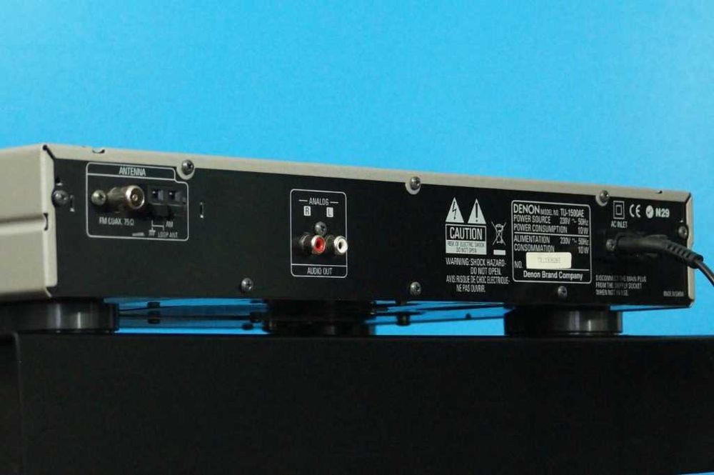 Tuner radiowy FM Denon TU-1500 AE srebrny piękny stan okazja Gwarancja