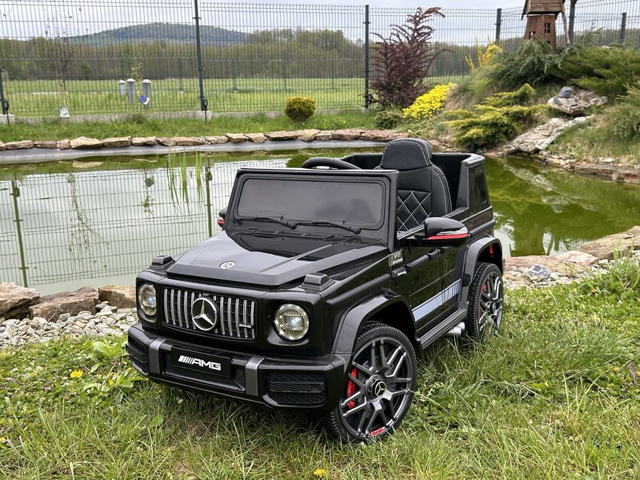 Auto na akumulator Samochód dla dzieci Mercedes G63 Skóra Pilot