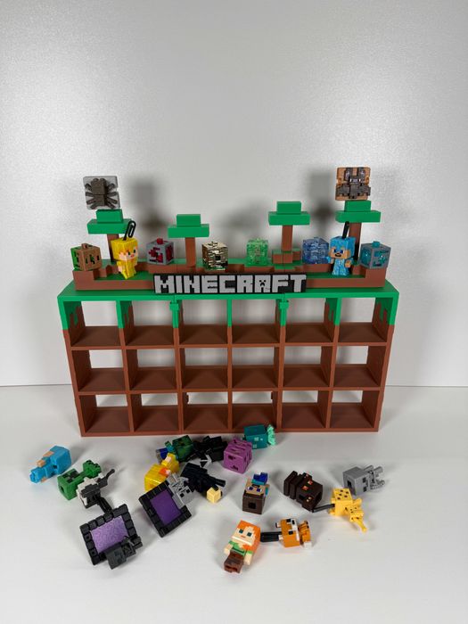 Стенд Тримач для Фігурок Kinder Joy Minecraft з Гри Майнкрафт Полиця