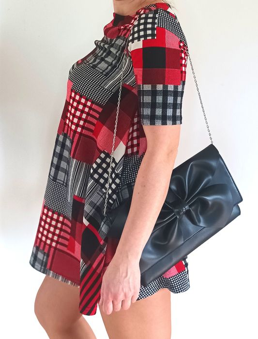 Mini sukienka trapezowa tunika na codzien na lato Select 10/38/M nowa