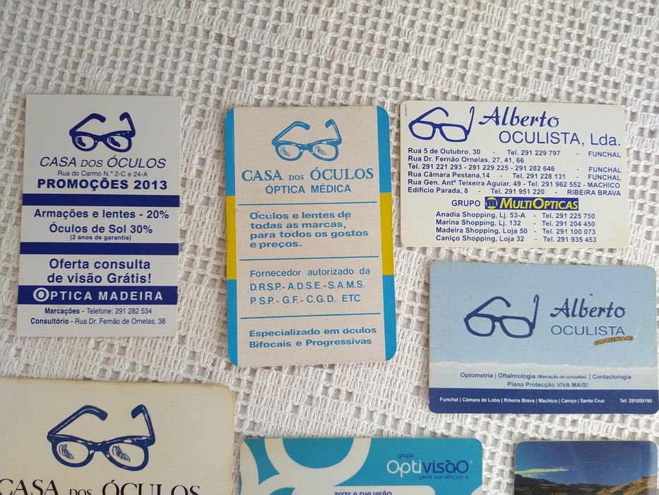Calendários de Oculistas - 1981 / 1989 /1998 / 2005 / 2009