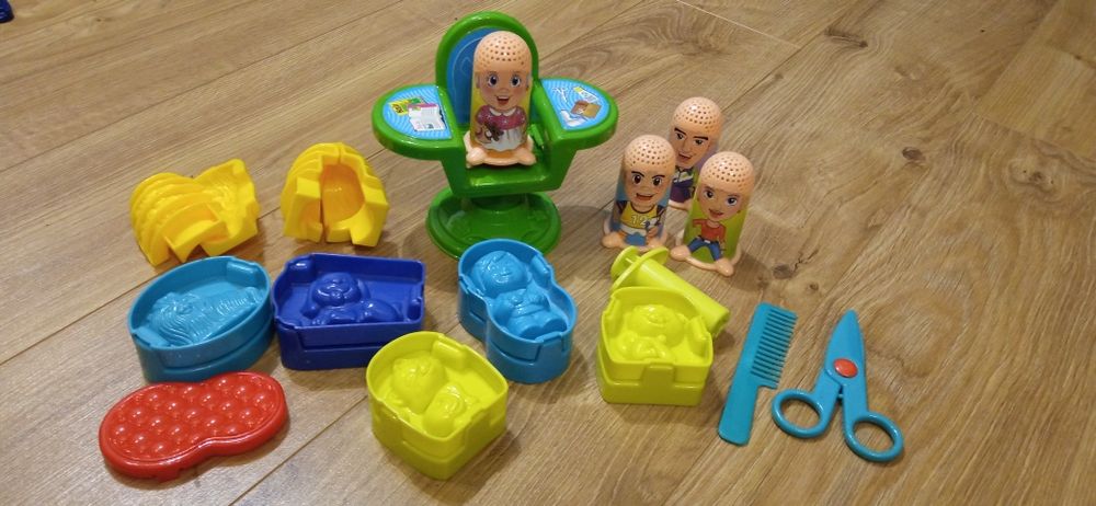 Trzy zestawy do ciastoliny: fryzjer/ciastkarnia/torty i sushi