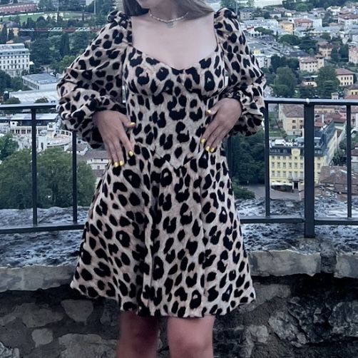 Леопардова сукня GEPUR (S)