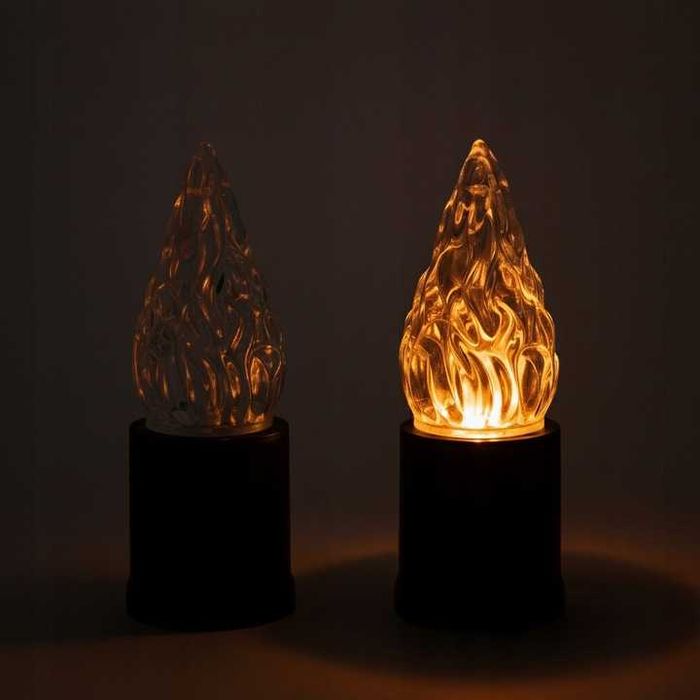 2 Wkłady Elektryczne do Zniczy na BATERIE • Świeczki LED na Cmentarz