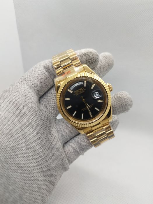 Seiko MOD Daydate Dark Gold