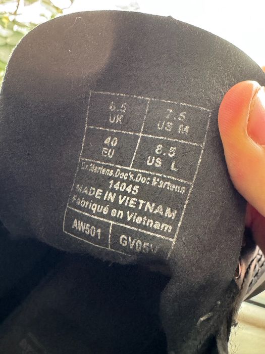 Ботінки шкіряні Dr Martens 40 розмір Е13006