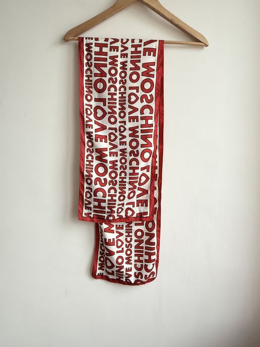 Love moschino chusta napis szal jedwab