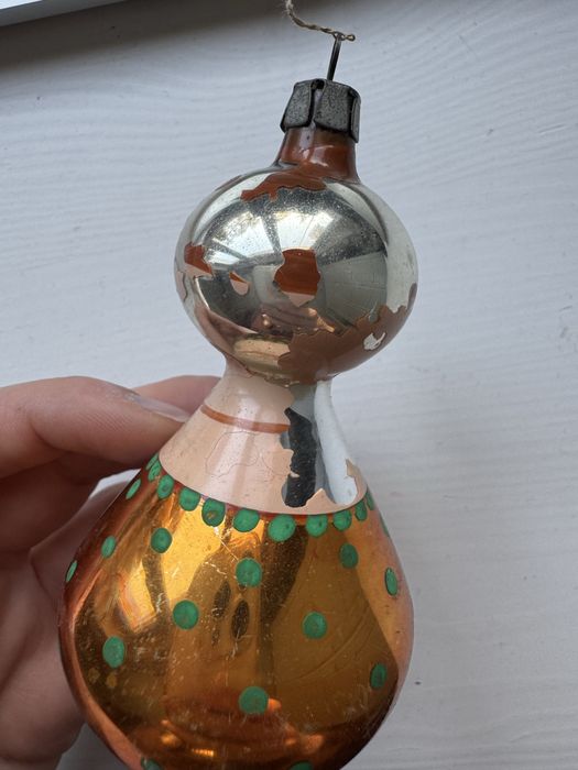 Stara bombka choinkowa PRL lala, laleczka