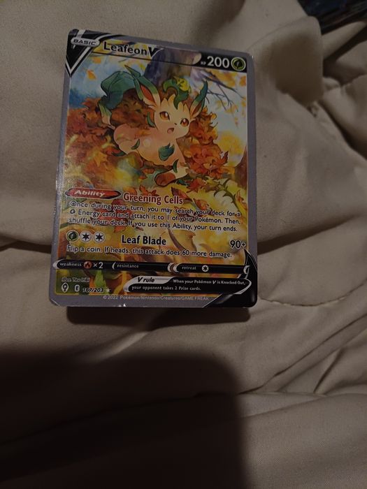 Cartas Pokémon Slowpoke&Psyduck GX, Sylveon V e Leafeon V
