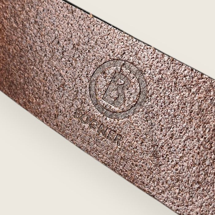 Skórzany brazowy pasek premium leather bogner 95
