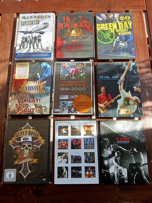DVD de concertos/live originais, usados mas em bom estado.