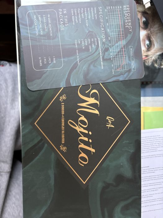 Sluchawki monitory IEM douszne Queen of Audio Mojito by Kinera