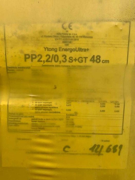 Ytong EnergoUltra+  48cm.