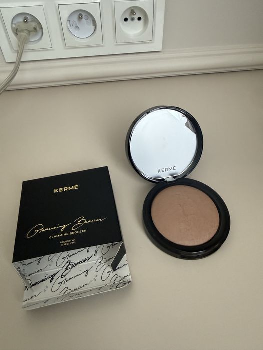 Zestaw bronzer pędzel kermè