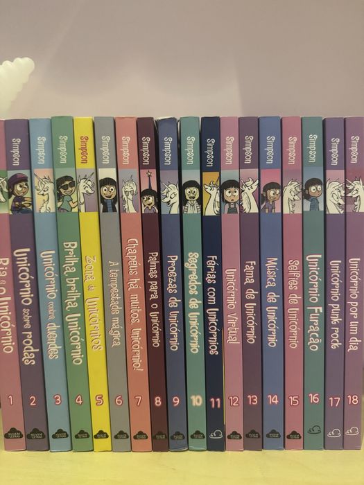 Livros da coleção Bia e o Unicórnio.