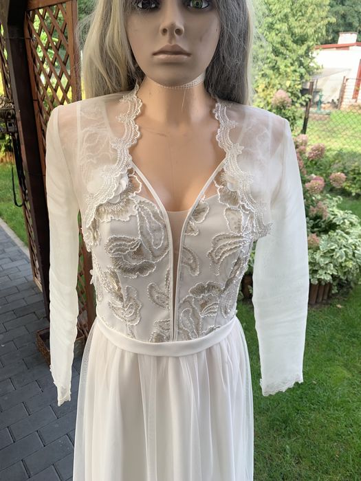 Suknia z bolerkiem i etolą rozm M