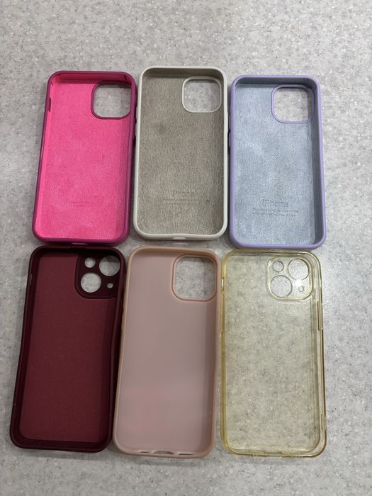 Чохли для iPhone 13 mini — 6 шт., гарний стан, продаж одним лотом