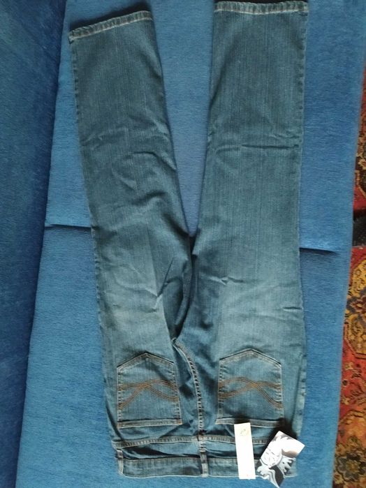 Nowe BIO Spodnie jeansy z organic cotton, roz.38