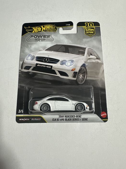 Hot wheels premium 2008 mercedes-benz clk 63 amg black series power trip
