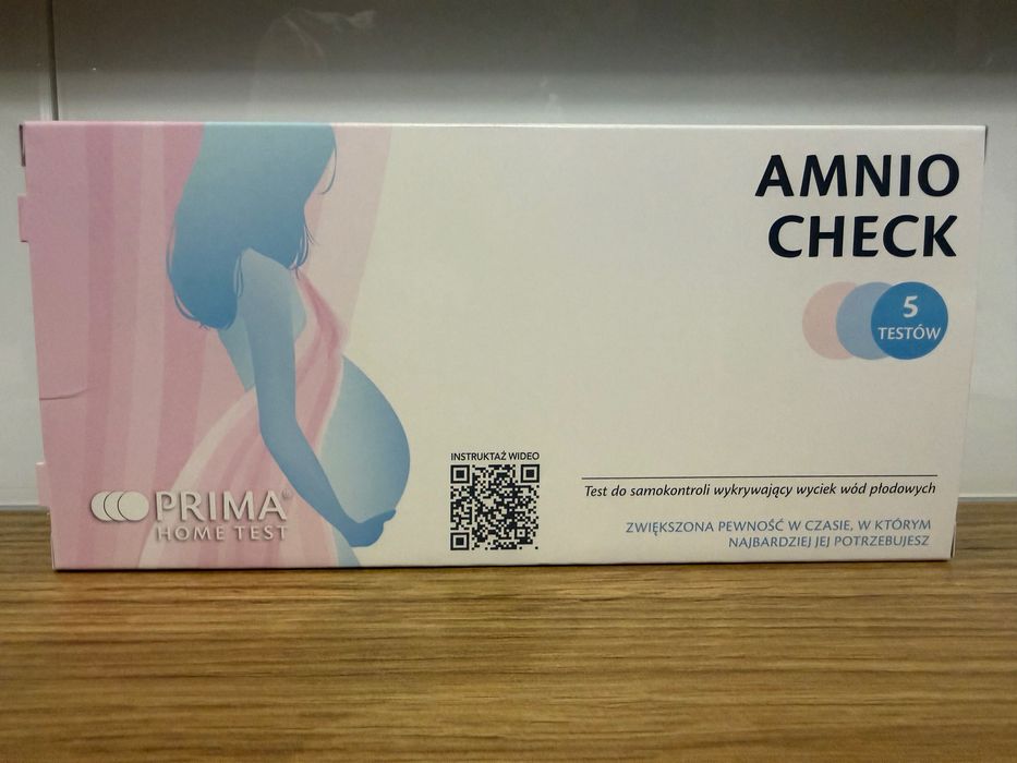 Amniocheck, test wykrywający wyciek wód płodowych, 5 sztuk