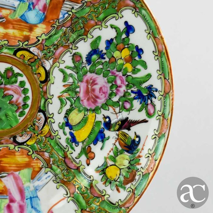 Prato em Porcelana da China decoração Mandarim, séc. XIX, nº 4