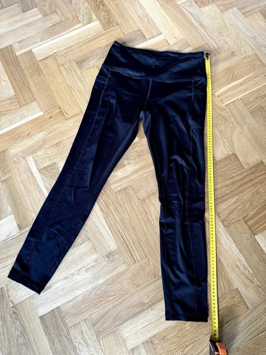 Czarne legginsy damskie z polarem  90 Degree by Reflex