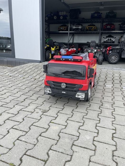 Auto Na Akumulator Straż Pożarna Akumulator 12V 10Ah Czerwony