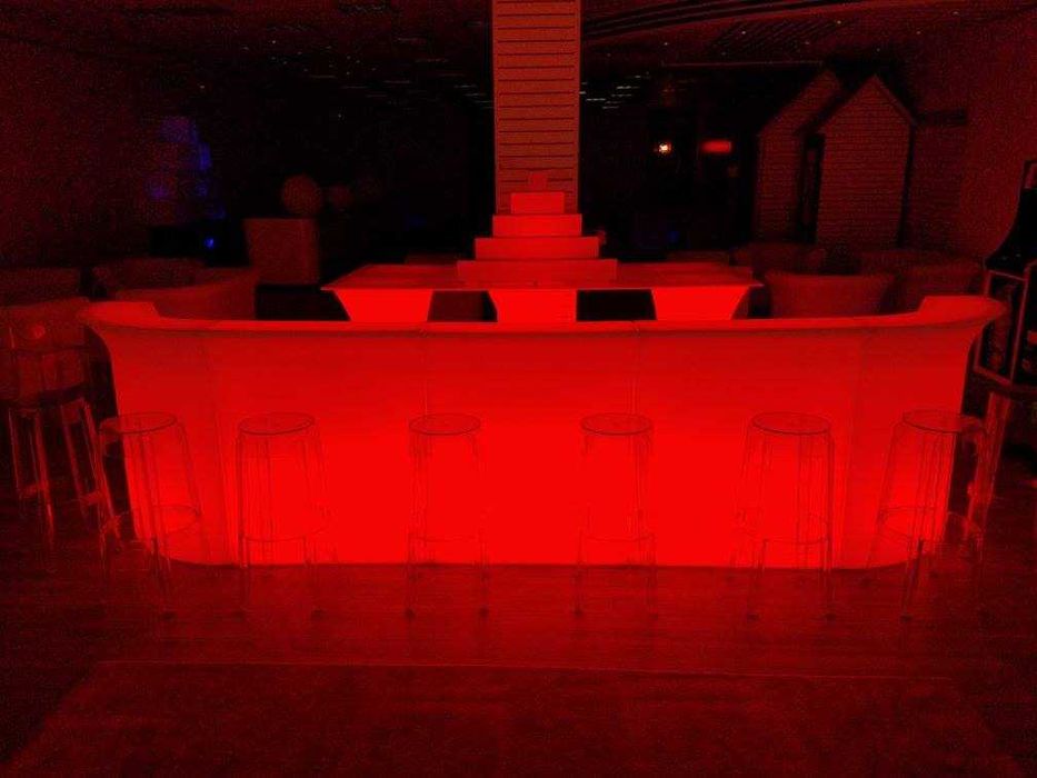 Balcão com iluminação