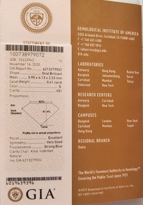 Vendo Diamante com certificado GIA