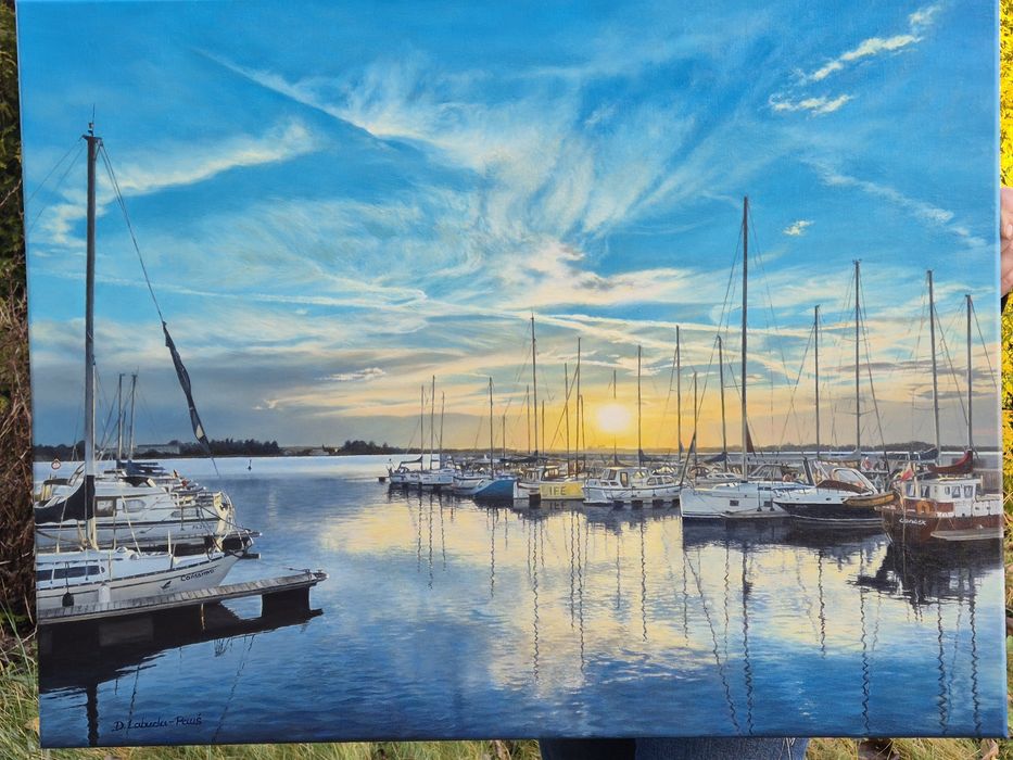 Obraz olejny ,,Marina w Pucku"