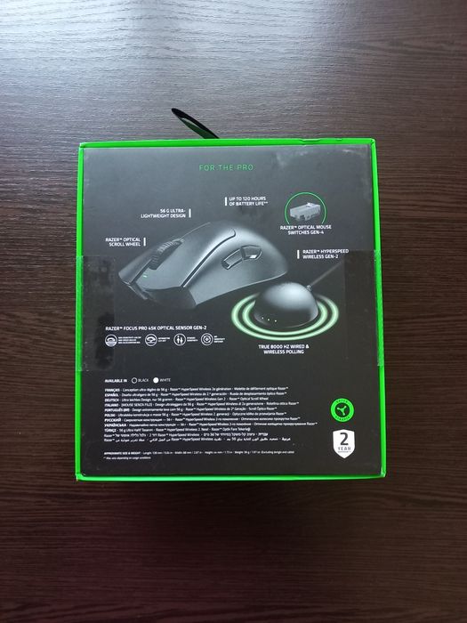 Миша Razer DeathAdder V4 Pro Wireless Black