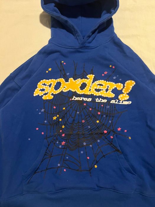 худі sp5der синій