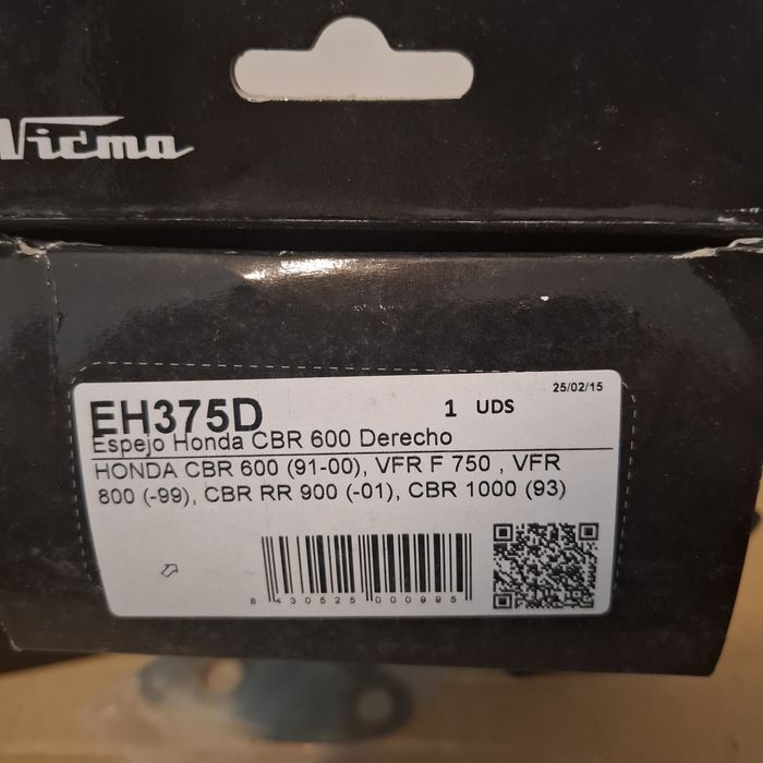Lusterko Vicma EH 375 d prawe Honda CBR 600 F3