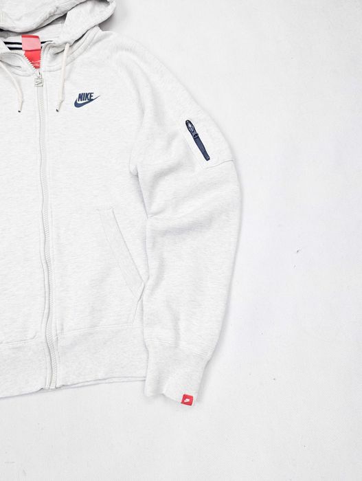 NIKE BLUZA z kapturem szara modna logo rozmiar S