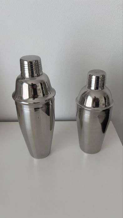 2 Shakers para cocktails em aço inox
