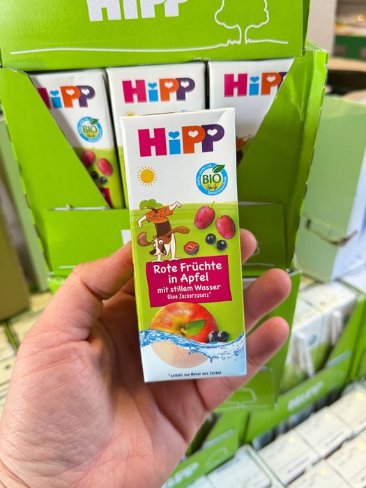 Дитяче харчування Hipp, пюре, десерт, сік