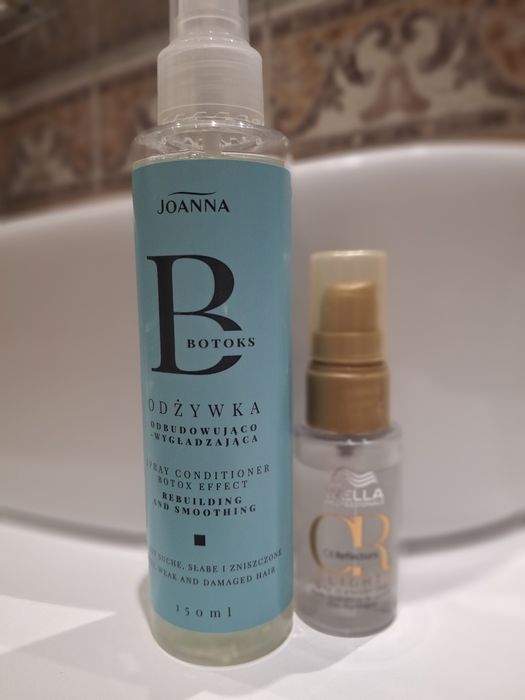 Wella Reflections olejek do włosów +Joanna botox odżywka spray  - 2 kosmetyki