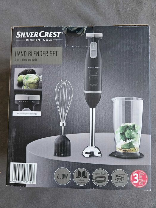 Silver Crest mocny blender ręczny 600W czarny SSMS 600 E5