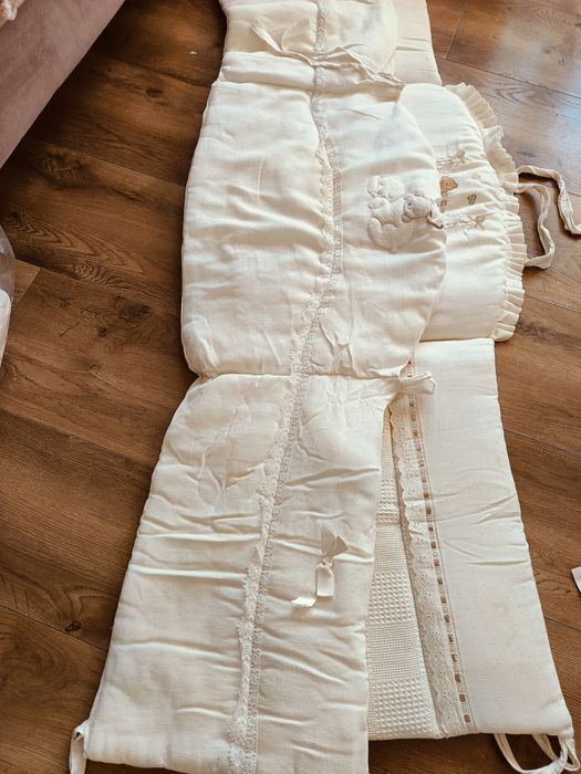 Zestaw ochronny do łóżeczka dziecięcego i kołderka