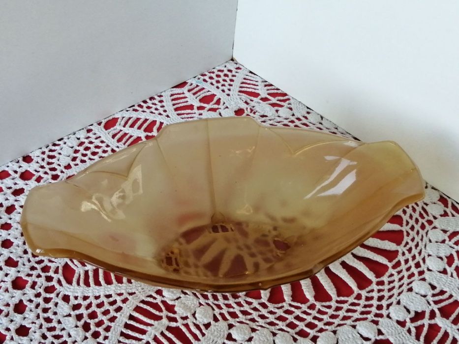 Stara Patera Żardiniera Szkło Kolorowe