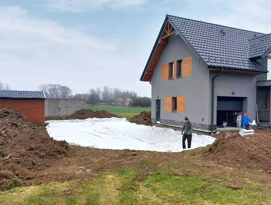 Geowłóknina włóknina drogowa 1HTPP 145g/m²  13kN DRENAŻ  - cena za 1m²