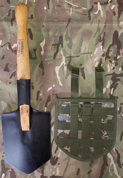 Лопата саперная /  с чехлом Molle / Малая пехотная лопата / мпл 50 /