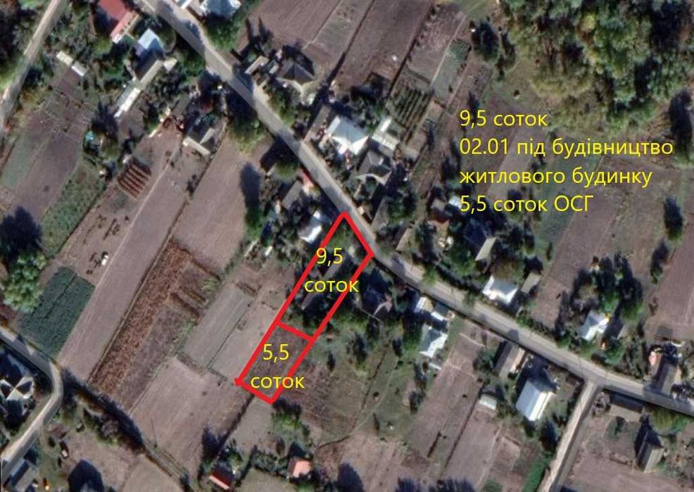 Участок 15 соток, ділянка під забудову, житлову забудову, с. Плоске