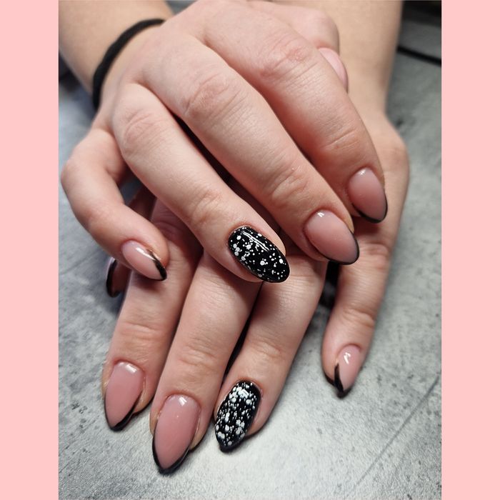 Manicure MUR BETON | hybrydowy | żelowy | zdobienia