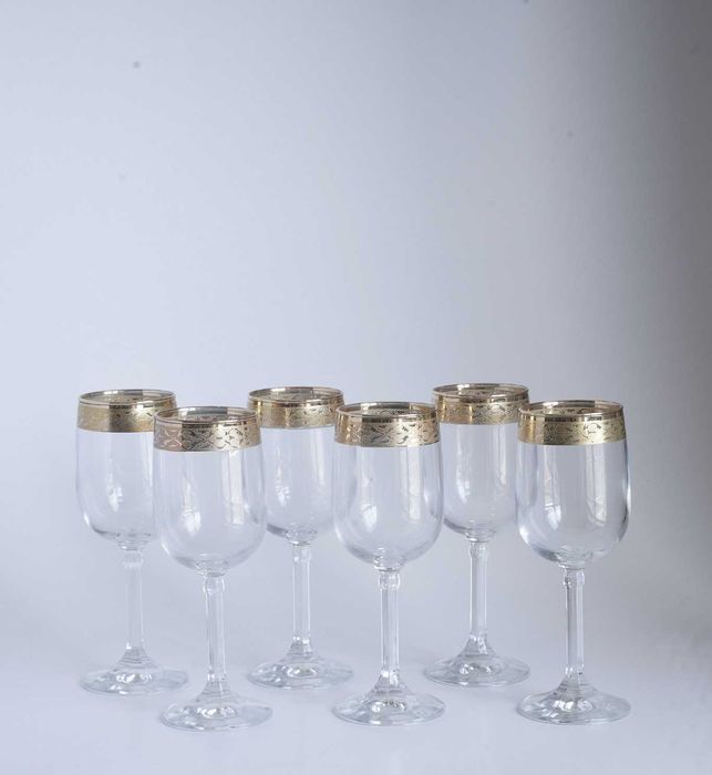 Conjunto de 6 copos de whisky e de vinho